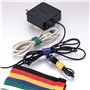 70 Pièces Sangle Câble Réutilisables, Attaches de Câble Nylon, Serre Câbles Electriques avec Crochet et Boucle, Organisateur Cli