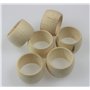 Ronds de Serviette en Bois EFO Magnifiques Porte Serviettes Rustiques pour Décoration de Table à Manger Ronds de Serviette Ronds