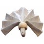 Ronds de Serviette en Bois EFO Magnifiques Porte Serviettes Rustiques pour Décoration de Table à Manger Ronds de Serviette Ronds