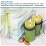 MèChe Bougie, 100 Pcs MèChes De Bougie Naturelles, 25/30/35/40cm avec 2 Supports Fixes en Acier Inoxydable, 200 Pastilles Autoco