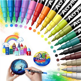 Shadcoler Feutre Acrylique pour Pierres Imperméables