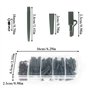 Jubaopen 120PCS Kit d'Accessoires de Pêche à la Carpe, Matériel de Pêche Emerillon Peche Carpe pour Plomb Peche Carpe Pêche à la