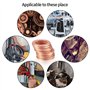 Cuivre Rondelles Metal, Joints Bague D'étanchéité, Rondelles Plates, Joint Torique avec Boîte pour L'étanchéité - 200 Pcs/M5 M6 
