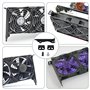 Lot de 22 supports de ventilateur PCI 8 cm 9 cm Support de radiateur d'ordinateur Outil de support avec brosse et tournevis pour