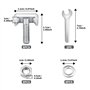 Câble de batterie 8pcs T-Bolt 304 en acier inoxydable M6 Connecteur de borne de batterie de voiture Tendeur, pour pièces de comm