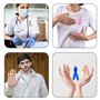 Lot de 100 broches en ruban de satin, épingles de sensibilisation au cancer du sein (10 couleurs)