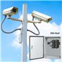 Injecteur PoE Gigabit sur Rail DIN Alimentation PoE 30 W, Protection Contre Les surtensions PoE 6 KV, -40 ℃ à 65 ℃, entrée 12-48