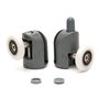 Rouleau de porte de douche Accessoires de salle de douche Roue suspendue pour partie supérieure de porte coulissante et accessoi