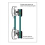 Rouleau de porte de douche Accessoires de salle de douche Roue suspendue pour partie supérieure de porte coulissante et accessoi