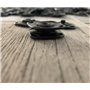 Lot de 3 boutons pression carrés en métal pour coudre Snaps Couture DIY 27 mm Noir mat