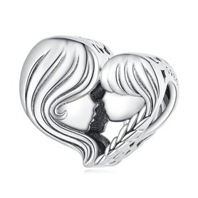 Charms mère et fille en argent 925 pour bracelets Pandora