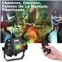 Nauotk Lampe de Scène avec Télécommande, 60 Modes RGB, Lumière Disco Contrôlée par Musique et Stroboscope, Boule Disco à Command