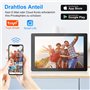 SURFOU Cadre Photo Numerique WiFi 10,1" 1280P Full HD avec écran Tactile LCD IPS, 16Go Stockage avec Fonction Photo, Rotation Au