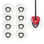 Lot de 8 têtes de rechange pour balai à franges Vileda - Pour balai à franges O-Zeder - Recharges pour EasyWring Clean 2 en 1 -
