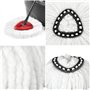 Lot de 8 têtes de rechange pour balai à franges Vileda - Pour balai à franges O-Zeder - Recharges pour EasyWring Clean 2 en 1 - 