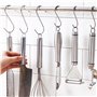 LOLYSIC Lot de 100 Crochet S Acier Inoxydable de 7,1 cm crochets S, crochets de rack, cintres en S résistants, crochets pour cui