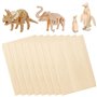 Lot de 20 plaques de tilleul de 300 x 200 x 2 mm