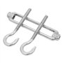 LOLYSIC Lot de 10 tendeurs de câble M6 en acier inoxydable 304 - En acier inoxydable - Câble de serrage - Crochet et crochet, Ré