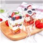 150 ml/5 oz Gobelets à Dessert Carrés en Plastique pour Fê