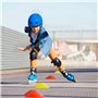 MIVIDE 100pcs Plots Sport, 19x5cm Plots Football Entrainement, Plots de Marquage avec Support et Sac Filet, Cône de Disque pour 