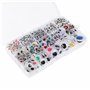 CraftWerk Lot de 1 500 Yeux Mobiles Autocollants - Yeux Mobiles Auto-adhésif - pour Bricolage, Scrapbooking et projets de Bricol