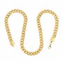 KarneLux Chaîne en or de 50 cm - Accessoire de costume pour gangster, rappeur, joker - Chaîne gourmette disco des années 80 pour