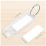 Yangfei 100pcs Clef Porte Étiquettes, Étiquettes Clé à Bagages en Plastique Étiquette Porte Nom avec Fenêtre Porte Étiquettes av