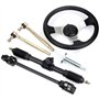 Go-Kart 300 mm - Kit de guidage, volant de bateau, volant de direction, rack avec crémaillère, pignon, outil de montage