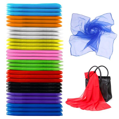 SteelFever 30pcs Creative Dance Woman/Band Foulards Doux Grand Jonglage Foulards (70*70cm)