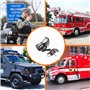 YIYDA Alarme de sirène de klaxon de voiture Son à 7 sons 100W avec micro Système de haut-parleurs PA Amplificateur de son d'urge