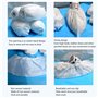 Fashionapple Lot de 100 Couvre-Chaussures jetables en Tissu Non tissé pour Le Nettoyage de Moquette, Protection de Sol - Blanc
