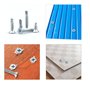 Lot de 270 vis autotaraudeuses assortiment,vis a bois M4.2 en acier galvanisé à tête plate - Jeu,vis autoforeuse pour metal,boit