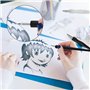 Huayue 2 Ensembles De Calligraphie à l'Encre Noire, Stylos De Calligraphie Kit De Peinture Manga 4 Porte-Stylo Plume+10 Plume+2 