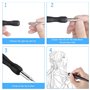 Huayue 2 Ensembles De Calligraphie à l'Encre Noire, Stylos De Calligraphie Kit De Peinture Manga 4 Porte-Stylo Plume+10 Plume+2 