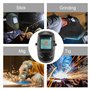 Casque de soudeur auto-obscurcissant à énergie solaire avec 4 capteurs de filtre d'ombrage indépendants, grand écran de visualis