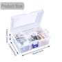 KSOPUERT Lot de 1500 composants électroniques - Résistances à couche métallique DIP - Diodes LED - Diodes communes - Transistors
