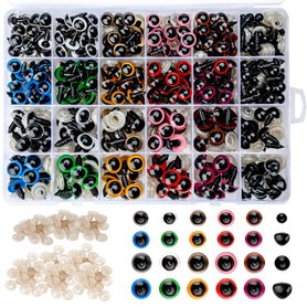 Realjoy 600 Pcs Yeux de Securite Amigurumi en Plastique