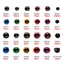 Realjoy 600 Pcs Yeux de Securite Amigurumi en Plastique,Yeux de Sécurité 6-14 mm avec Rondelles pour Amigurumi,Animaux au Croche