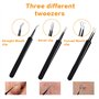 8pcs Extracteur Point Noir,Tire Comedon Point Noir Outils et Accessoires,Pince Kit Point Noir Soins pour le Visage,Kleaner pour 