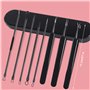 8pcs Extracteur Point Noir,Tire Comedon Point Noir Outils et Accessoires,Pince Kit Point Noir Soins pour le Visage,Kleaner pour 