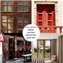 Lot de 4 loquets et verrous de portes 、crochet fermeture porte 、avec 16 vis de montage