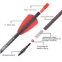 TY Archery 12pcs Flèches d'arbalète en Carbone 7.5 Pouces Boulons d'arbalète pour Pratiquer la Cible de tir et la Chasse Flèches