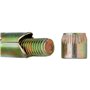 YoiYee Lot de 5 boulons d'extension M10, ancrages robustes pour béton et maçonnerie, acier zingué, installation facile et mainti