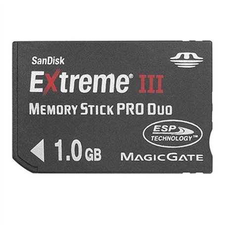 SanDisk Carte Memory Stick (MS) Pro Duo Extreme III 133x Carte Mémoire Flash 1 Go