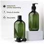 Alledomain 2 PCS 300 ML / 10 oz Bouteilles de Pompe de Lotion en Plastique Rechargeables vides, shampooing crème lavante pour Le