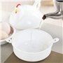 Fiacvrs Pocheuse à œufs pour micro-ondes en forme de poulet 4 œufs