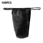 Lot de 100 culottes jetables en tissu non tissé doux pour femme Spa, Noir , taille unique