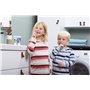 Jordan ® | Step 2 Brosse à dents pour enfants | Brosse à dents pour enfants de 3 à 5 ans | Poils souples, double poignée ergonom