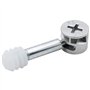 DXLing 25 Ensembles Meubles Connecteur Raccords de Came Connexion Raccords de Came Ø14.5mm Goujons à Visser Écrous Pré-insérés p