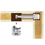DXLing 25 Ensembles Meubles Connecteur Raccords de Came Connexion Raccords de Came Ø14.5mm Goujons à Visser Écrous Pré-insérés p